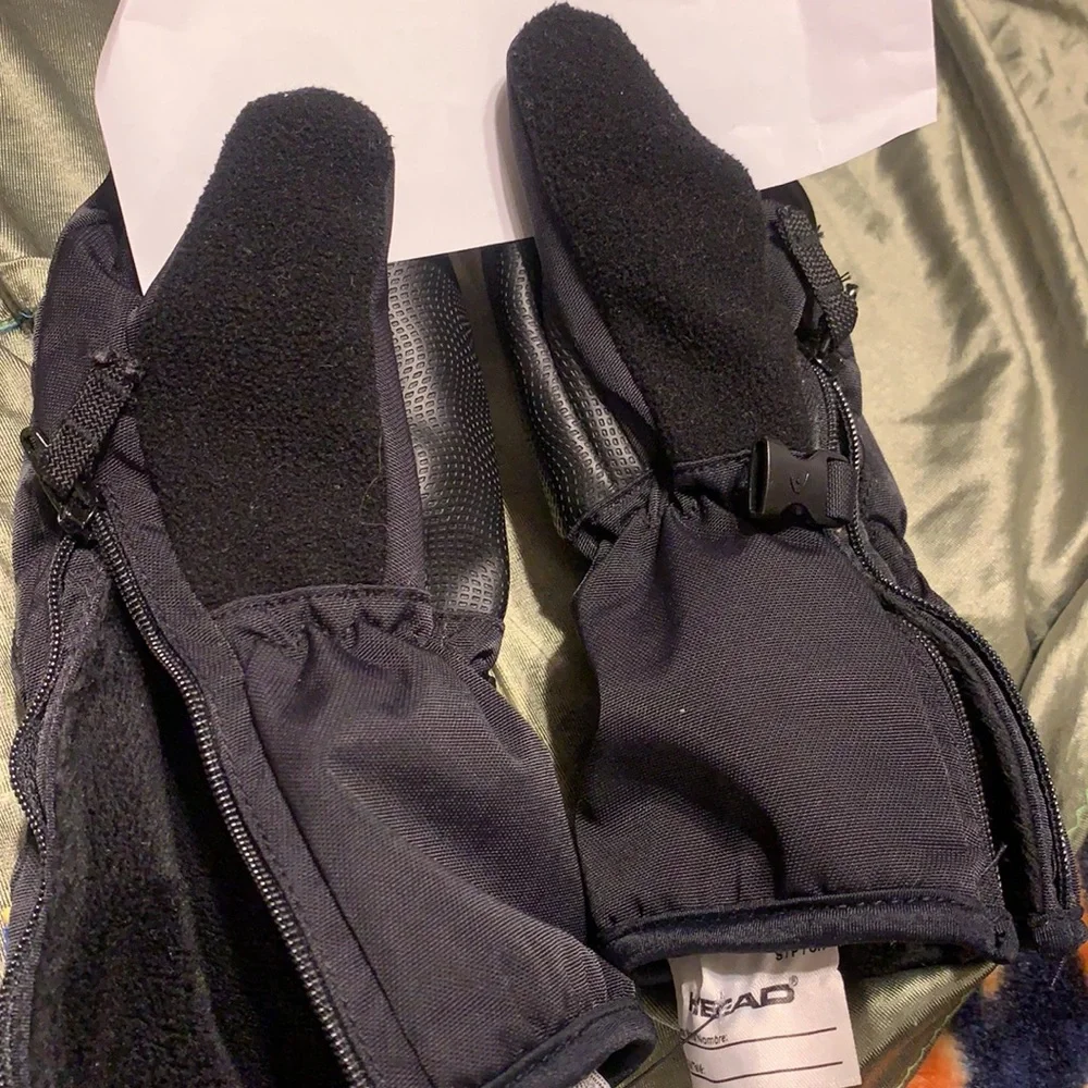 HEAD SNOW SKI GLOVES MITTENS SZ SMALL BLACK NEW SNOWBOARDING WINTER
